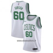 Maillot Boston Celtics Jonathan Gibson No 60 Association 2017-18 Blanc