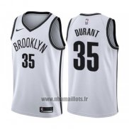 Maillot Brooklyn Nets Kevin Durant No 35 Association 2019-20 Blanc