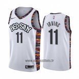 Maillot Brooklyn Nets Kyrie Irving No 11 Ville 2019-20 Blanc