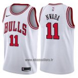 Maillot Chicago Bulls David Nwaba No 11 Association 2017-18 Blanc