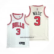 Maillot Chicago Bulls Dwyane Wade NO 3 Association 2021 Blanc