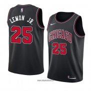 Maillot Chicago Bulls Walt Lemon Jr. No 25 Statement 2018 Noirr