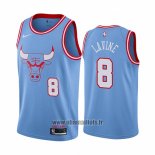 Maillot Chicago Bulls Zach Lavine No 8 Ville Bleu