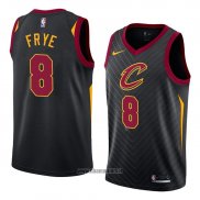 Maillot Cleveland Cavaliers Channing Frye No 8 Statement 2018 Noir