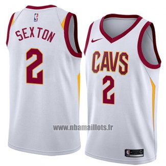 Maillot Cleveland Cavaliers Collin Sexton No 2 Association 2018 Blanc