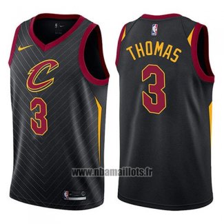 Maillot Cleveland Cavaliers Isaiah Thomas No 3 Statement 2017-18 Noir