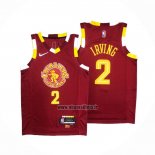 Maillot Cleveland Cavaliers Kyrie Irving NO 2 Ville Rouge