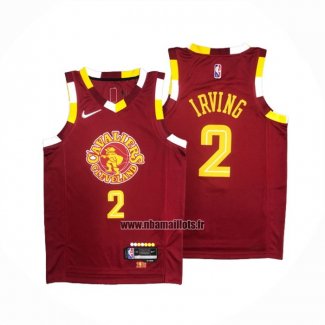Maillot Cleveland Cavaliers Kyrie Irving NO 2 Ville Rouge