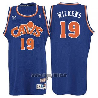 Maillot Cleveland Cavaliers Lenny Wilkens No 19 Retro 2008 Bleu