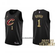 Maillot Cleveland Cavaliers Rajon Rondo NO 1 Statement 2022-23 Noir