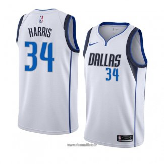 Maillot Dallas Mavericks Devin Harris No 34 Association 2018-19 Blanc