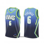 Maillot Dallas Mavericks Kristaps Porzingis NO 6 Ville 2019-20 Bleu