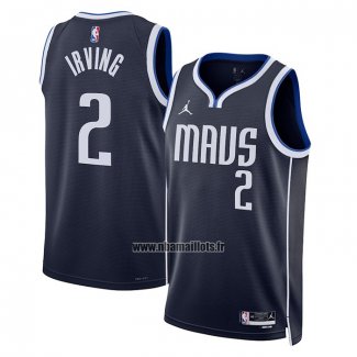 Maillot Dallas Mavericks Kyrie Irving NO 2 Statement 2022-23 Bleu