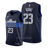 Maillot Dallas Mavericks Trey Burke No 23 Statement Bleu