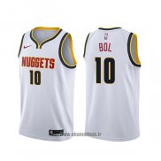 Maillot Denver Nuggets Bol Bol NO 10 Association Blanc