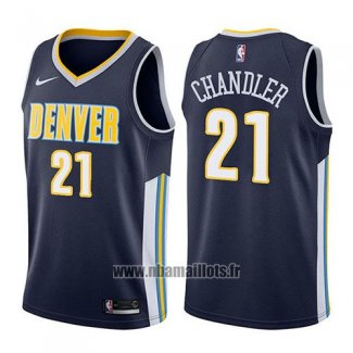 Maillot Denver Nuggets Wilson Chandler No 21 Icon 2017-18 Bleu