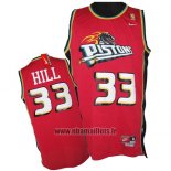 Maillot Detroit Pistons Grant Hill No 33 Retro Rouge