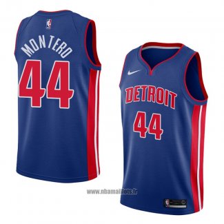 Maillot Detroit Pistons Luis Montero No 44 Icon 2018 Bleu