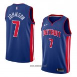 Maillot Detroit Pistons Stanley Johnson No 7 Icon 2018 Bleu