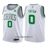 Maillot Enfant Boston Celtics Jayson Tatum No 0 Association 2017-18 Blanc