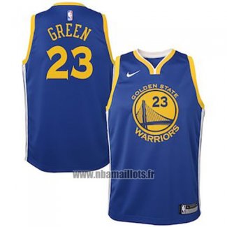 Maillot Enfant Golden State Warriors Draymond Green No 23 2018 Bleu