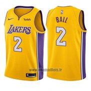 Maillot Enfant Los Angeles Lakers Lonzo Ball No 2 Icon 2017-18 Or