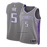 Maillot Enfant Sacramento Kings De'aaron Fox NO 5 Ville 2022-23 Gris