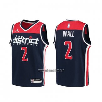 Maillot Enfant Washington Wizards John Wall No 2 Association 2020-21 Bleu