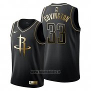 Maillot Golden Edition Houston Rockets Robert Covington No 33 2019-20 Noir