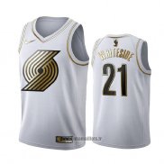 Maillot Golden Edition Portland Trail Blazers Hassan Blancside No 21 Blanc