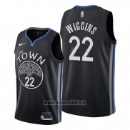 Maillot Golden State Warriors Andrew Wiggins No 22 Ville 2019-20 Noir