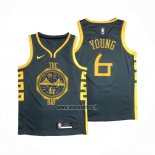 Maillot Golden State Warriors Nick Young NO 6 Ville 2018-19 Bleu