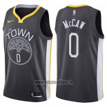 Maillot Golden State Warriors Patrick Mccaw No 0 The Town Statement 2017-18 Noir