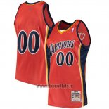 Maillot Golden State Warriors Personnalise Hardwood Classics 2009-10 Orange