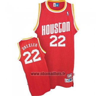 Maillot Houston Rockets Clyde Drexler No 22 Rouge