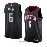 Maillot Houston Rockets Gary Clark No 6 Statement 2018 Noir