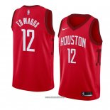 Maillot Houston Rockets Vincent Edwards No 12 Earned 2018-19 Rouge