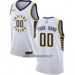 Maillot Indiana Pacers Personnalise 2017-18 Blanc