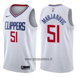 Maillot Los Angeles Clippers Boban Marjanovic No 51 Association 2017-18 Blanc