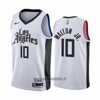 Maillot Los Angeles Clippers Derrick Walton Jr. No 10 Ville Blanc