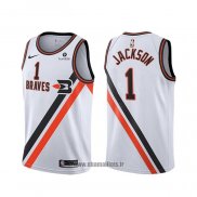 Maillot Los Angeles Clippers Reggie Jackson NO 1 Classic Edition Blanc