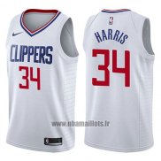 Maillot Los Angeles Clippers Tobias Harris No 34 Association 2017-18 Blanc