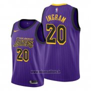 Maillot Los Angeles Lakers Andre Ingram No 20 Ville Volet
