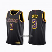 Maillot Los Angeles Lakers Anthony Davis No 3 Earned 2020-21 Noir