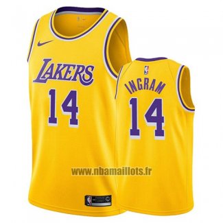 Maillot Los Angeles Lakers Brandon Ingram No 14 Icon 2018 Jaune