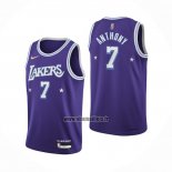 Maillot Los Angeles Lakers Carmelo Anthony NO 7 Ville 2021-22 Volet