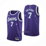 Maillot Los Angeles Lakers Carmelo Anthony NO 7 Ville 2021-22 Volet