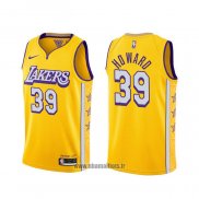 Maillot Los Angeles Lakers Dwight Howard NO 39 Ville 2019-20 Jaune