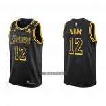 Maillot Los Angeles Lakers Kendrick Nunn NO 12 Mamba 2021-22 Noir