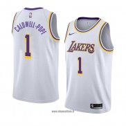 Maillot Los Angeles Lakers Kentavious Caldwell-pope No 1 Association 2018-19 Blanc